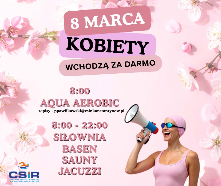 Kobiety 8 marca wchodza za darmo