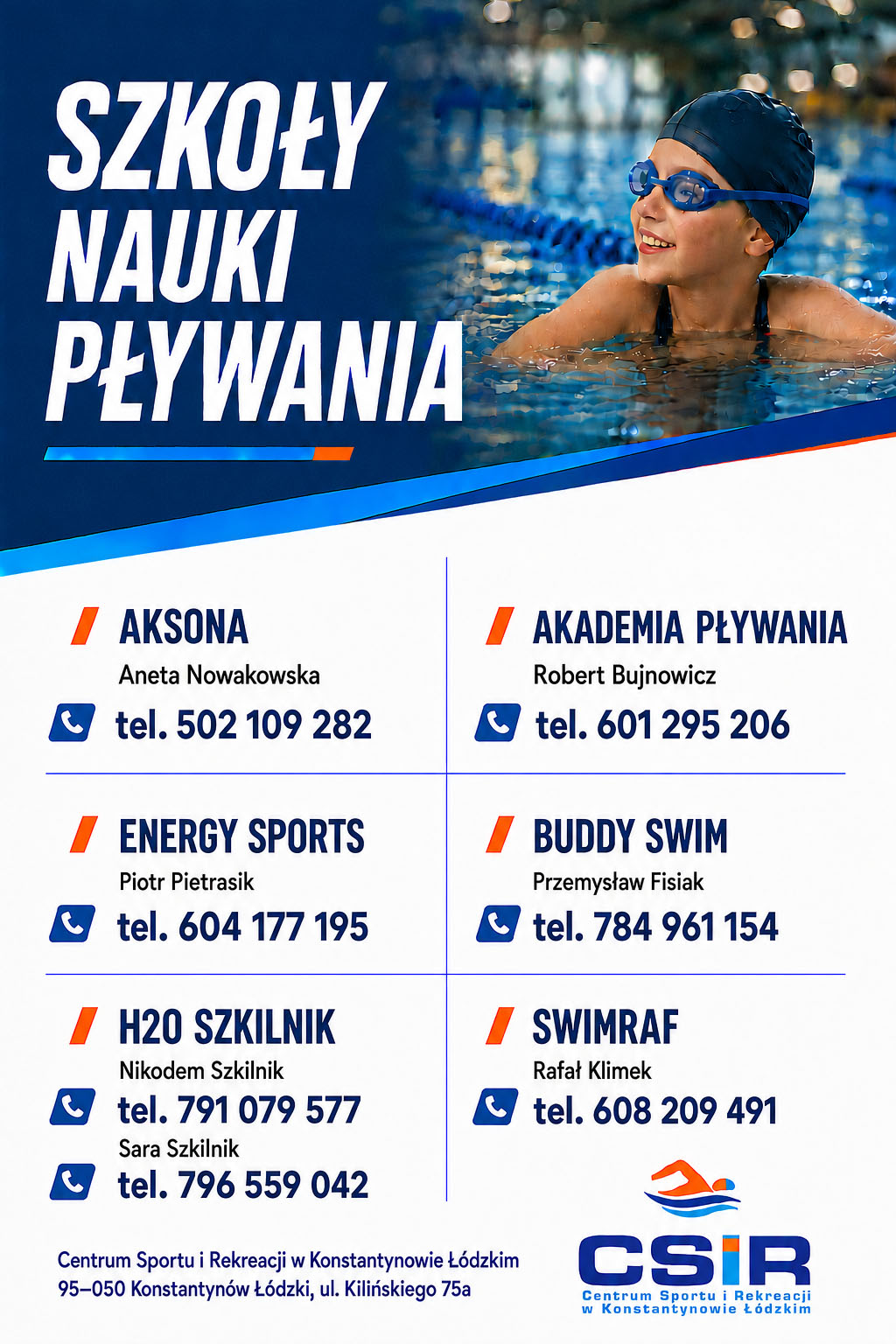szkoly nauki plywania 2026-2027