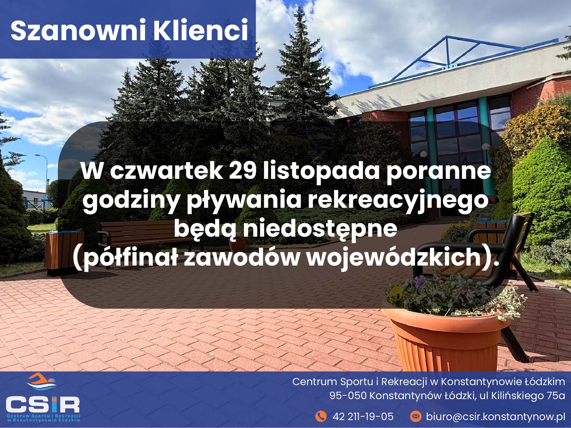 2026-10-29 rekreacyjne niedostepne od rana